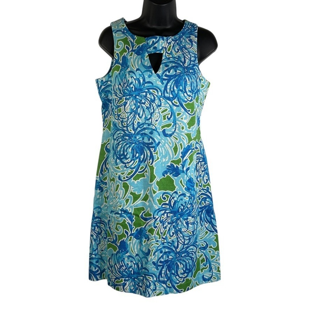 Taylor Womens Dress Blue Sz 6 Sleeveless Sheath A Line Back Zip Knee Length NEW